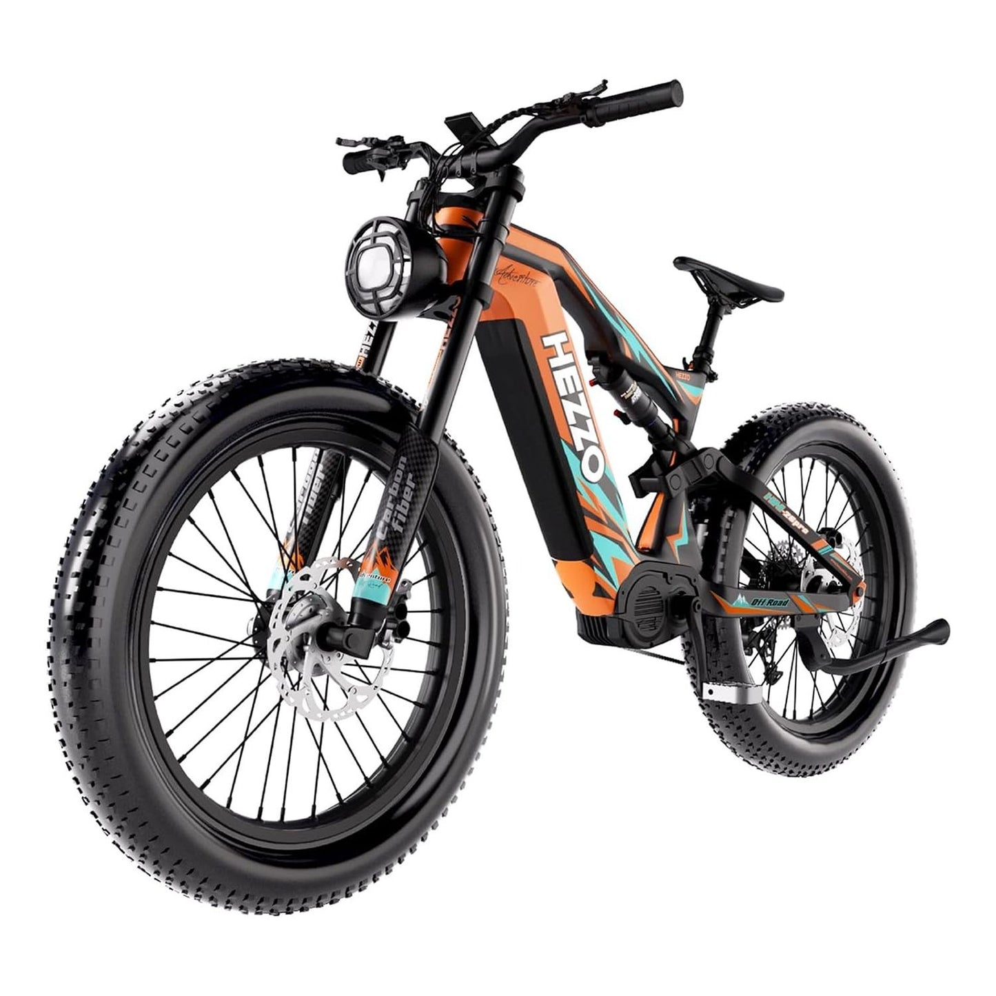 HEZZO K9 Carbon / Mid-drive Fat Tire Electric MTB
