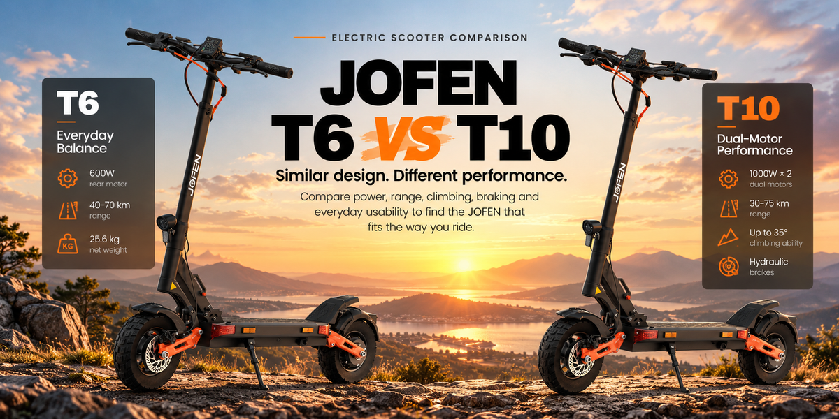JOFEN T6 vs T10: Which Electric Scooter Is Right for You?