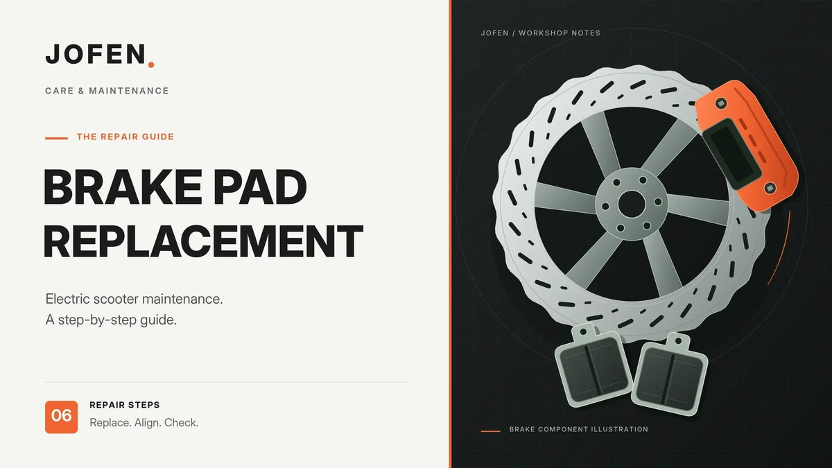 JOFEN T6/T10 Electric Scooter Brake Pad Replacement: A Step-by-Step Guide