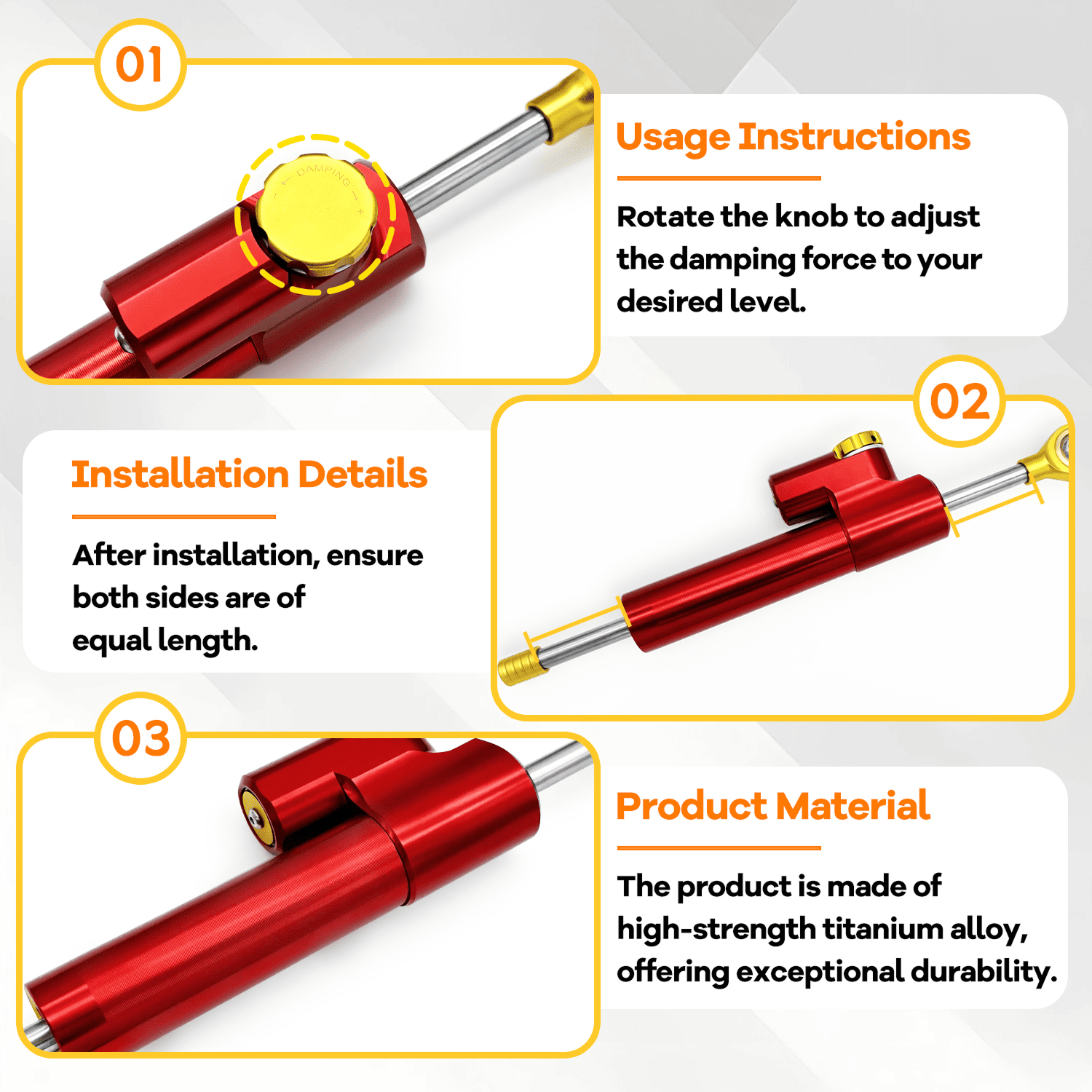 JOYOR T6/T10/T6E/T6E PRO Steering Damper