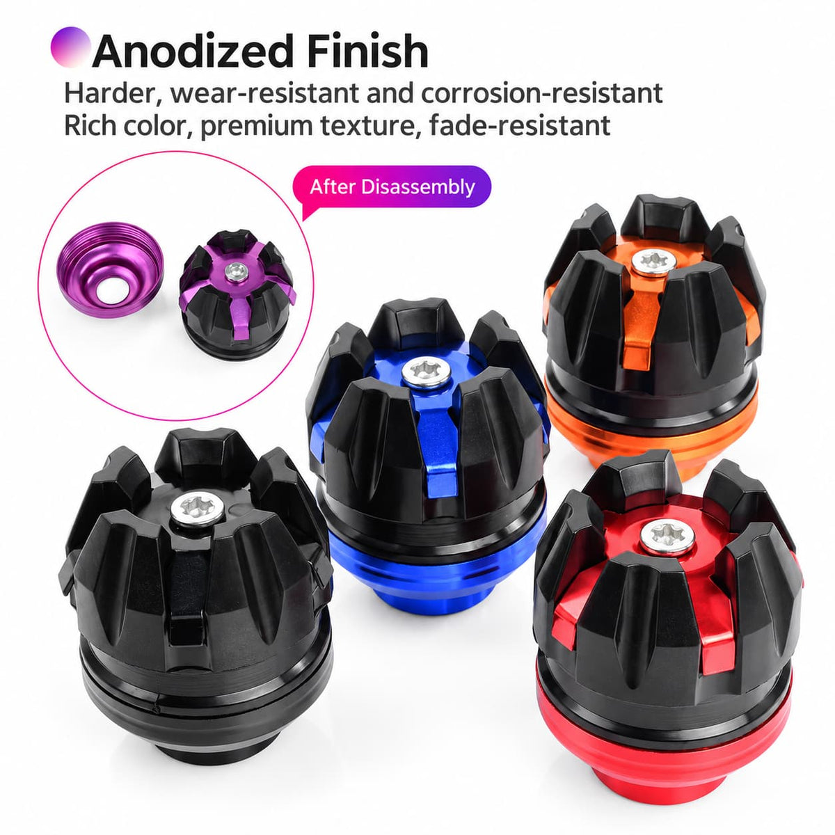 Universal Front Fork Axle Protectors for Electric Scooters – Pair