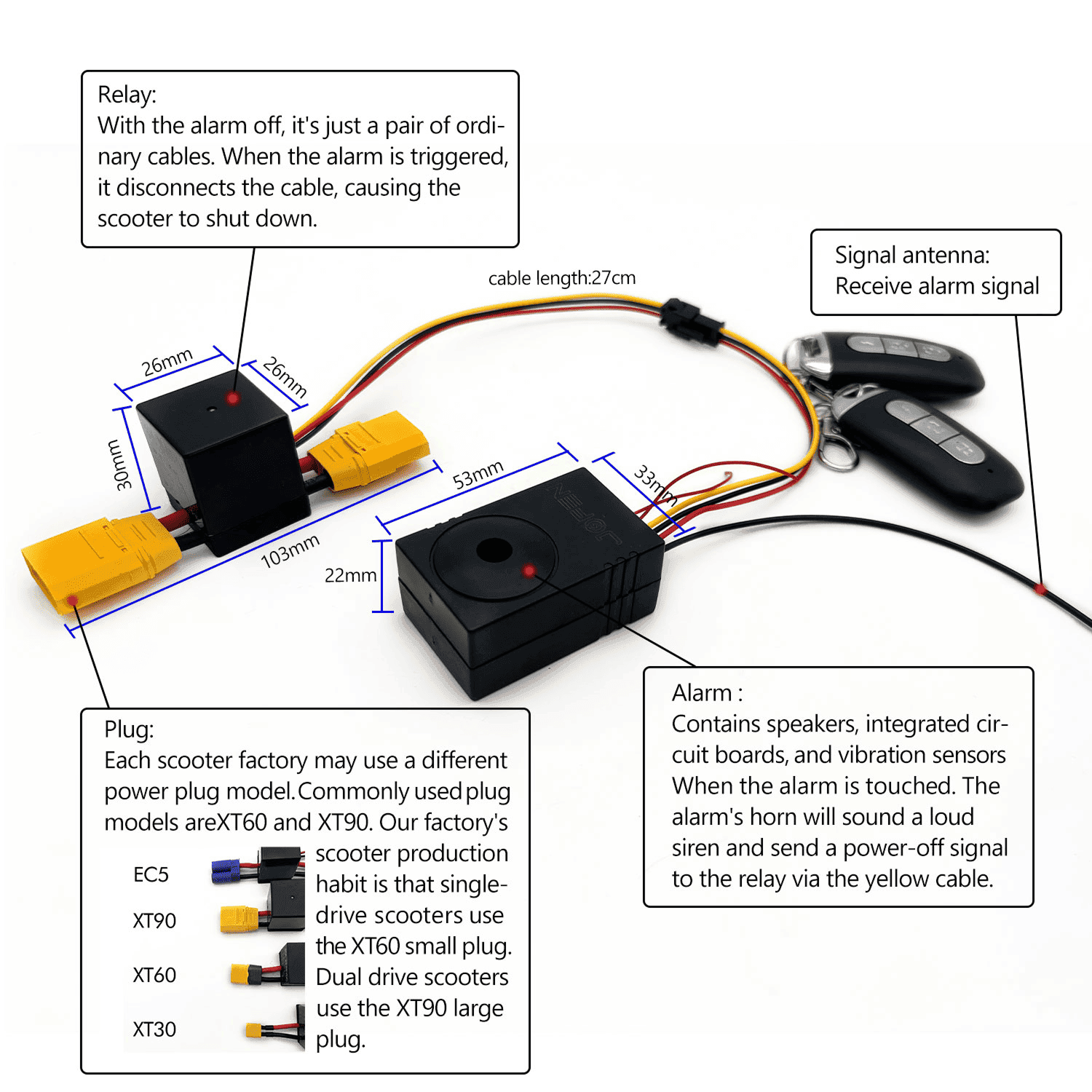 JOYOR Y6-S Anti-Theft Alarm XT60 - Image 15