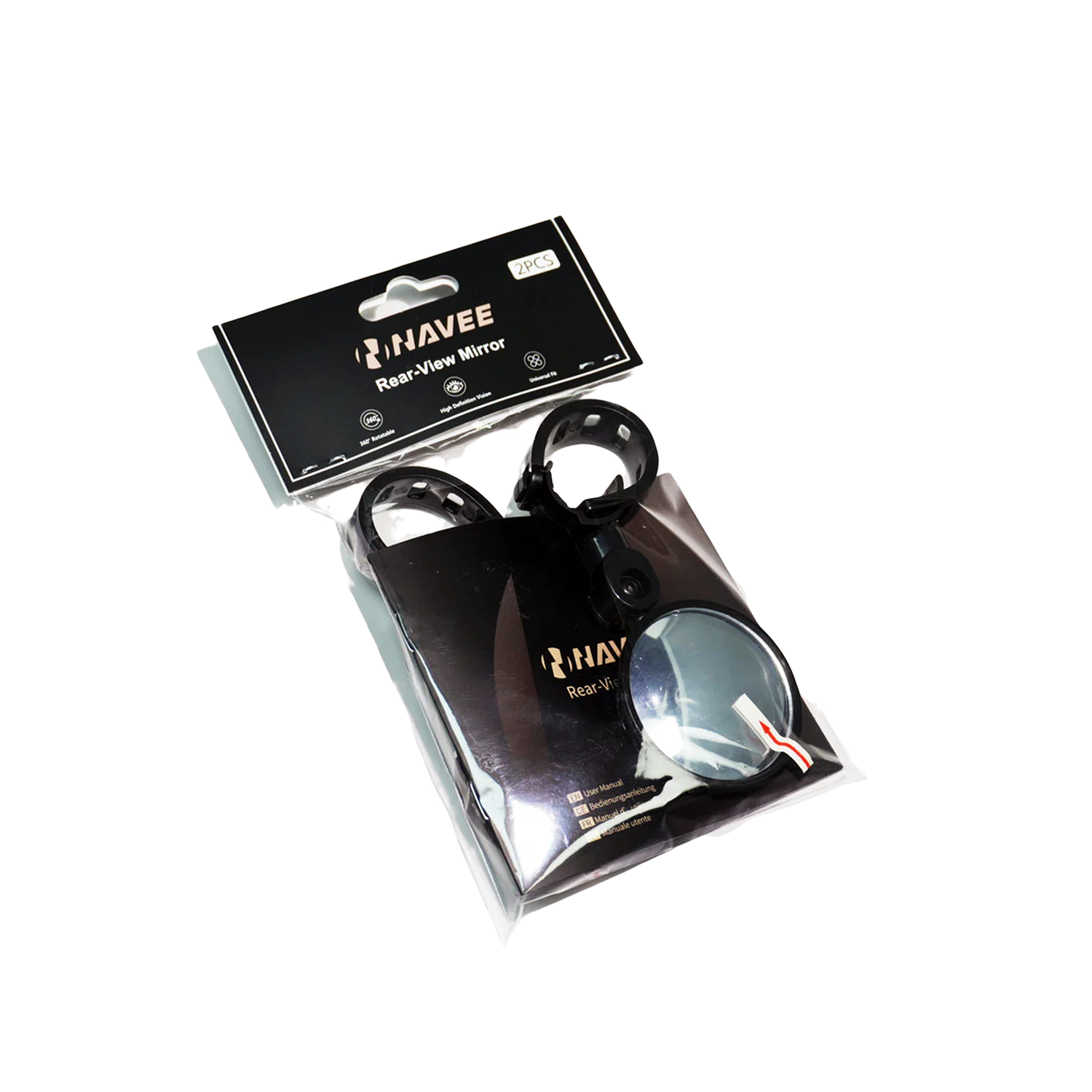 NAVEE Scooter Rearview Mirrors(2-Pack)