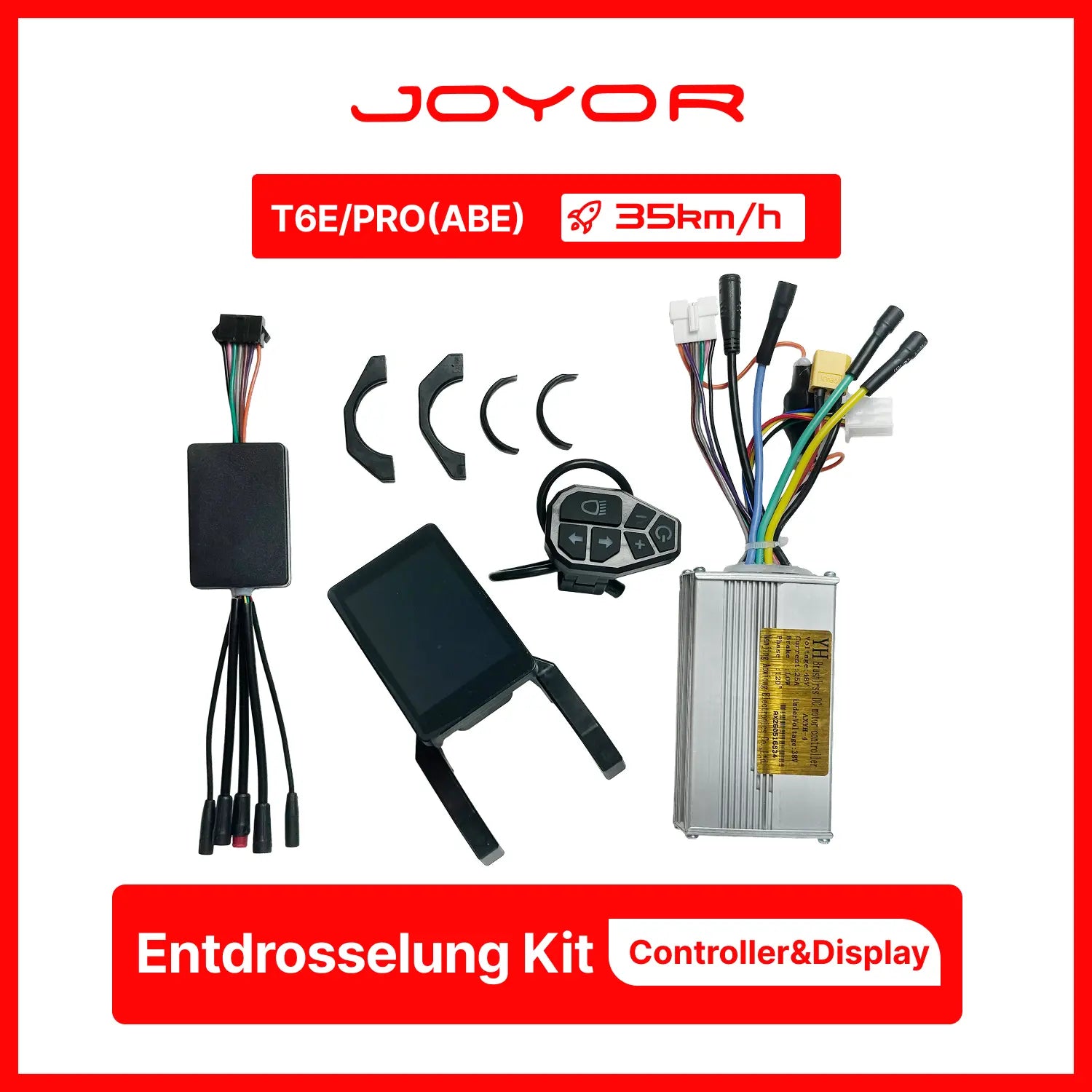 JOYOR T6E / T6E PRO (ABE) Speed Unlock Kit – Controller & Display for Higher Speed
