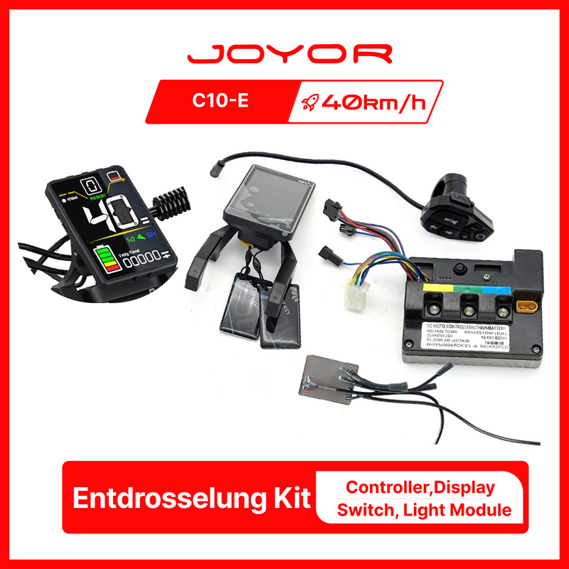 Kit de Desbloqueo de Velocidad JOYOR C10-E – Controlador, Pantalla y Interruptor con Función de Desbloqueo NFC