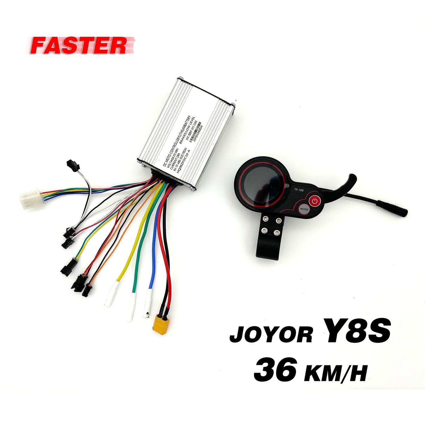 Kit d'annulation de limitation de vitesse JOYOR Y8S ABE pour augmenter la vitesse du scooter électrique (contrôleur et écran)