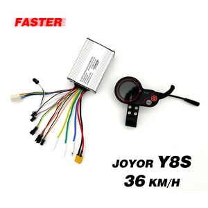 Kit de cancelación de límite de velocidad JOYOR Y8S ABE para aumentar la velocidad del patinete eléctrico (controlador y pantalla) (inglés)