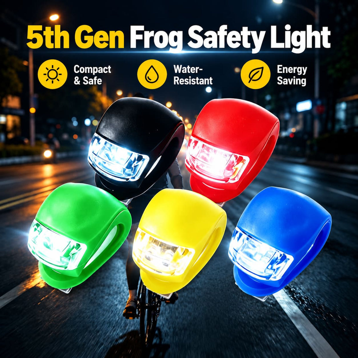 Universal Frog LED Safety Light for Electric Scooters & Bicycles