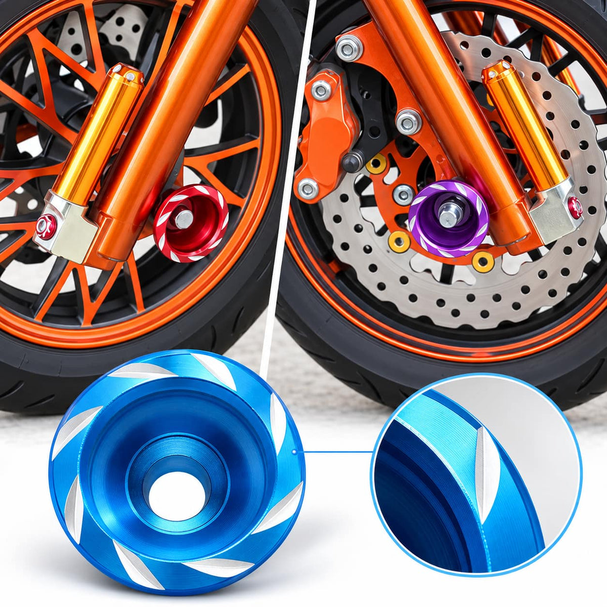 Copricoppe di protezione universali per forcella anteriore di scooter elettrici