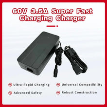 Cargador de carga superrápida de 60 V y 3,5 A