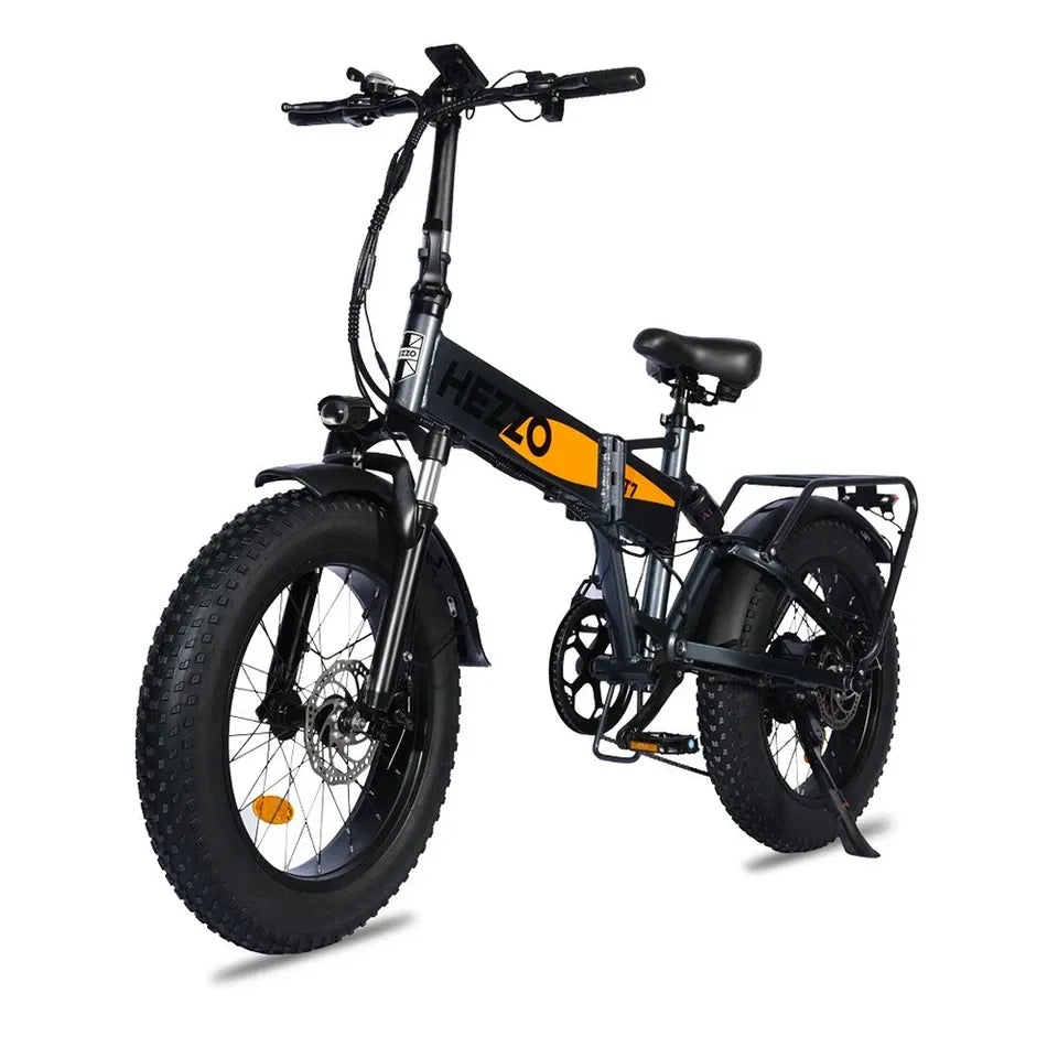 HEZZO T7 Folding Electric Bike 750W 48V Fat Tire E-bike