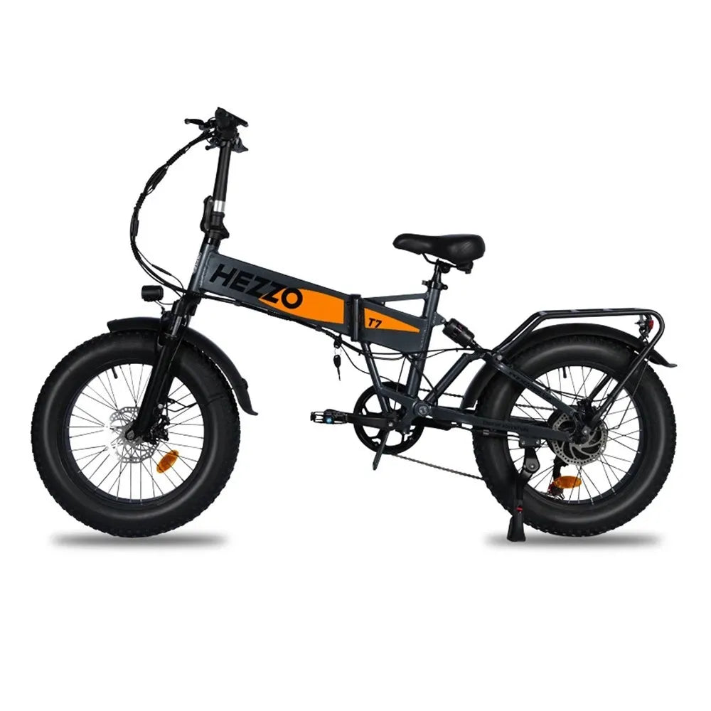 HEZZO T7 Folding Electric Bike 750W 48V Fat Tire E-bike