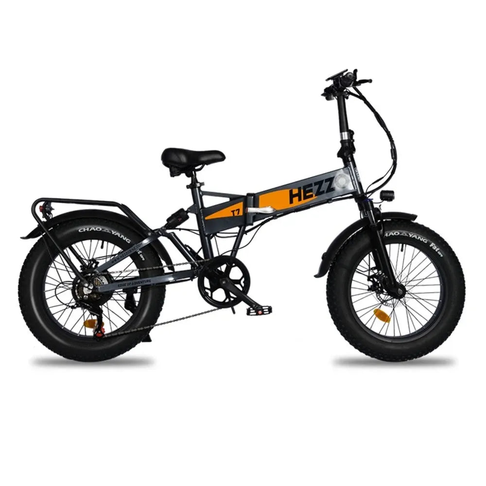 HEZZO T7 Folding Electric Bike 750W 48V Fat Tire E-bike
