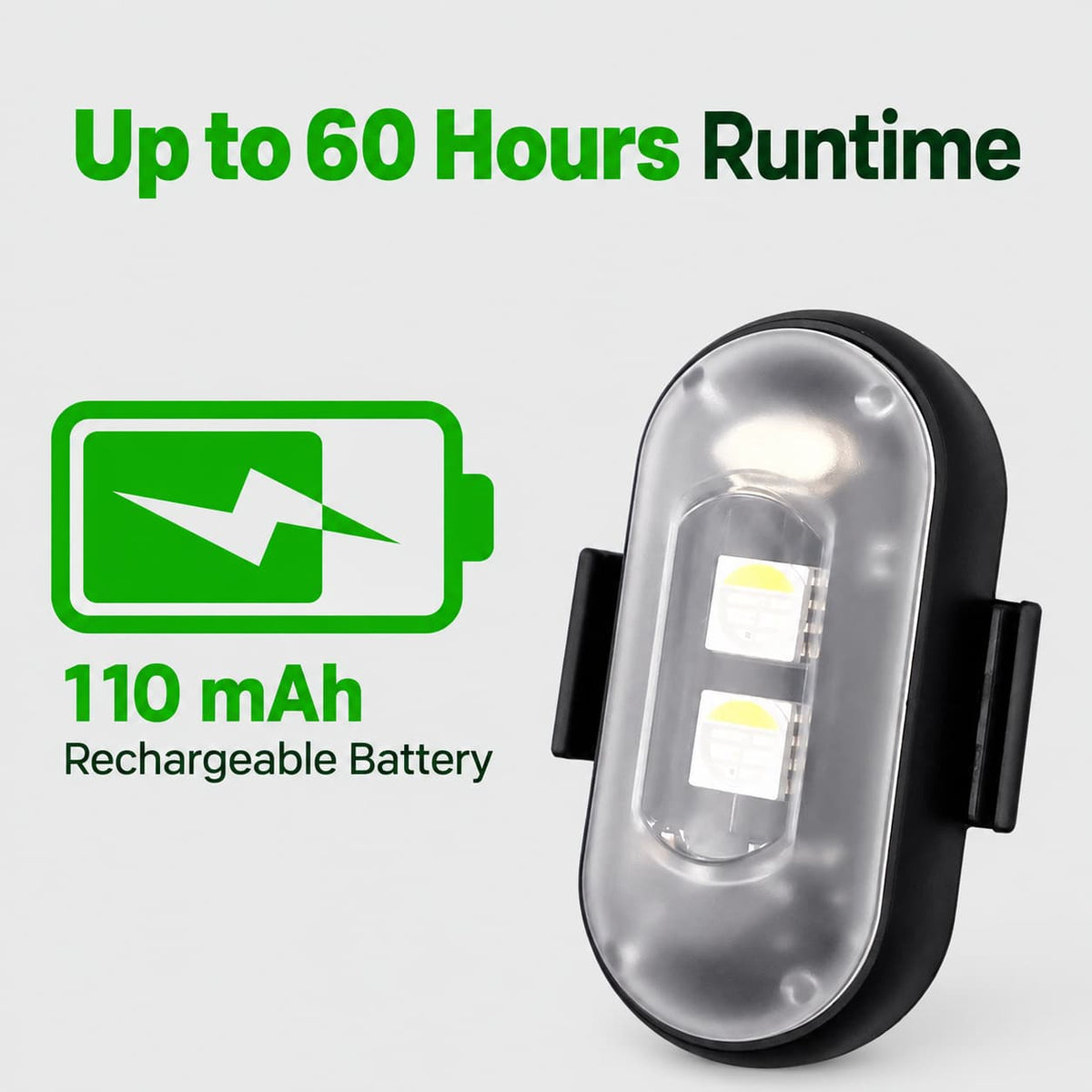 E-Scooter/Bike Wireless Eechargeable Remote-Control LED Strobe Light