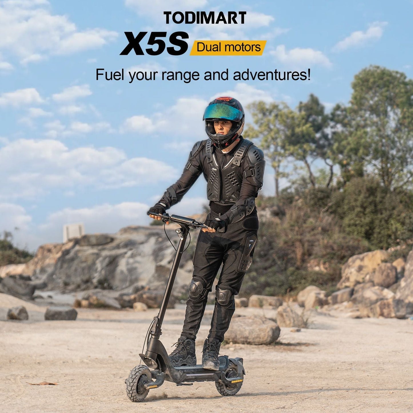 TODIMART X5S Dual motor Off-Road electric scooter